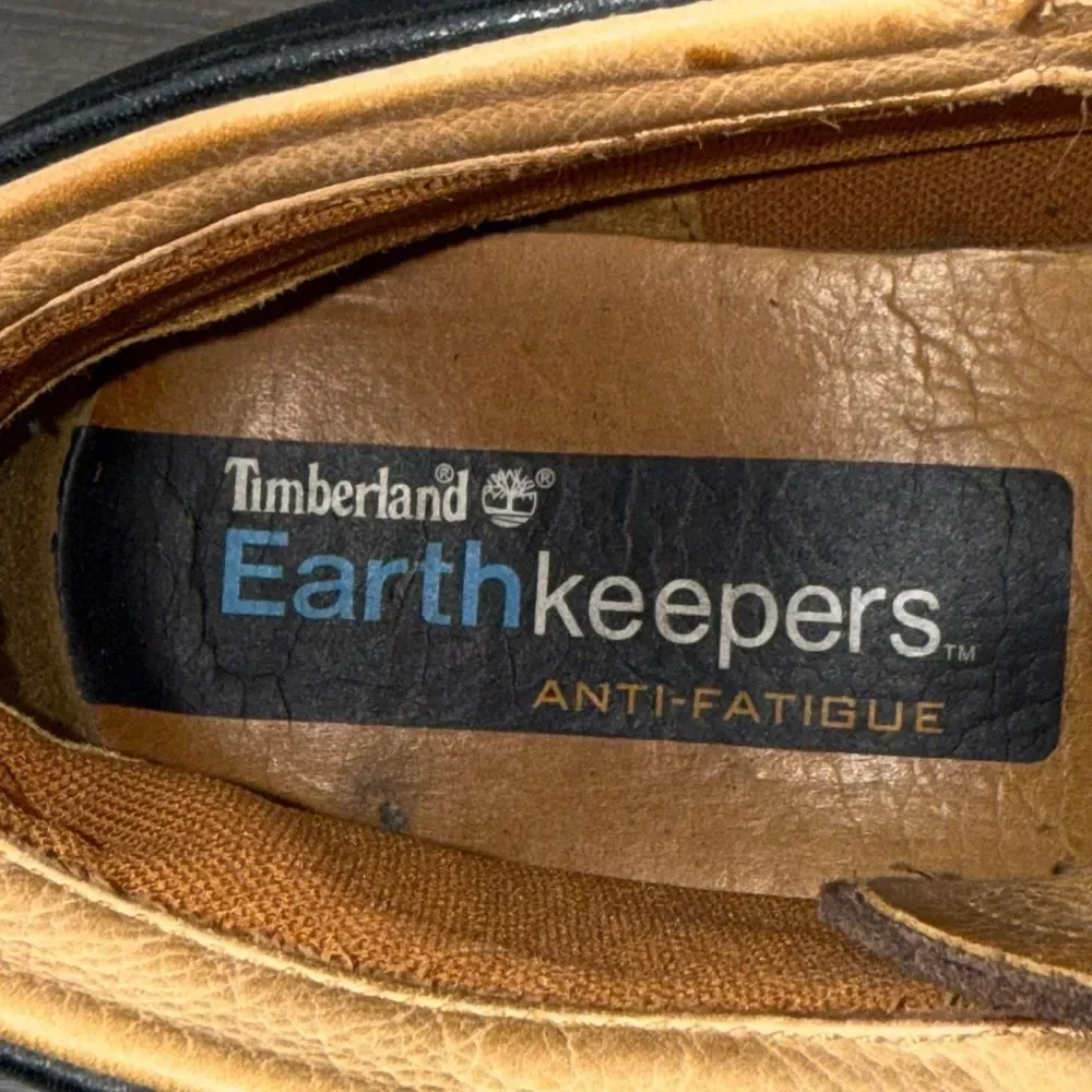 Timberland Earthkeepers 73173 Men's Sz 8.5M Black Brown Leather Mid Chukka Boots